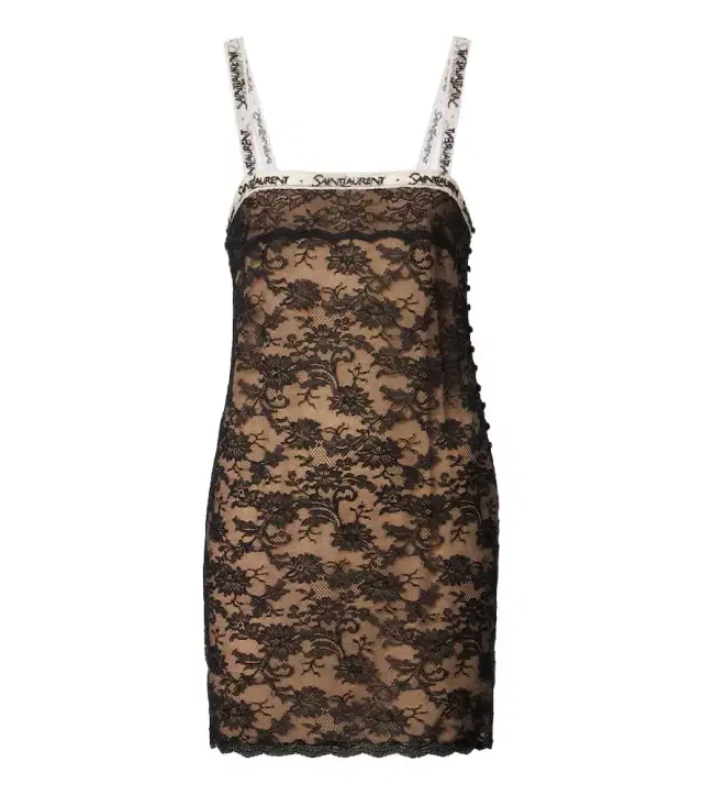 Saint Laurent Lace minidress