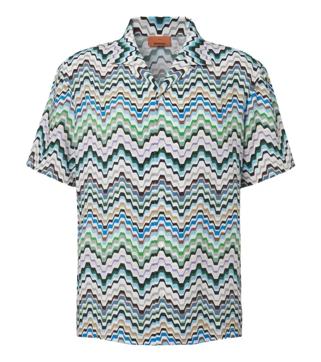 Missoni Greek Key bowling shirt