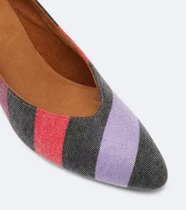 Versace Tina striped denim pumps | Thumbnail 2