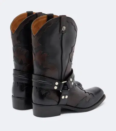 Versace Sylvester leather cowboy boots | Thumbnail 2 Versace Sylvester leather cowboy boots | Thumbnail 2