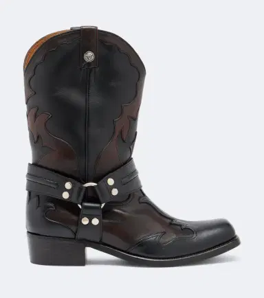 Versace Sylvester leather cowboy boots | Thumbnail 4 Versace Sylvester leather cowboy boots | Thumbnail 4