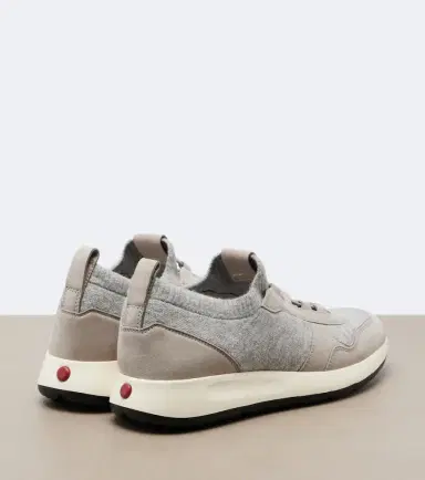 Tod's Runner suede-trimmed sneakers | Thumbnail 4 Tod's Runner suede-trimmed sneakers | Thumbnail 4