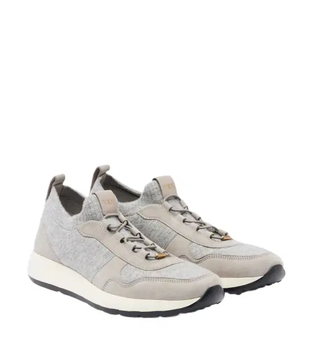 Tod's Runner suede-trimmed sneakers