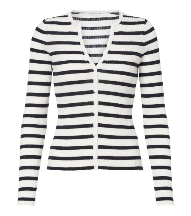 Veronica Beard Anwin striped wool cardigan