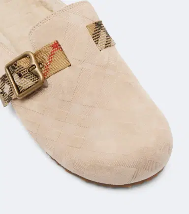 Burberry Urchin shearling-lined suede clogs | Thumbnail 3 Burberry Urchin shearling-lined suede clogs | Thumbnail 3