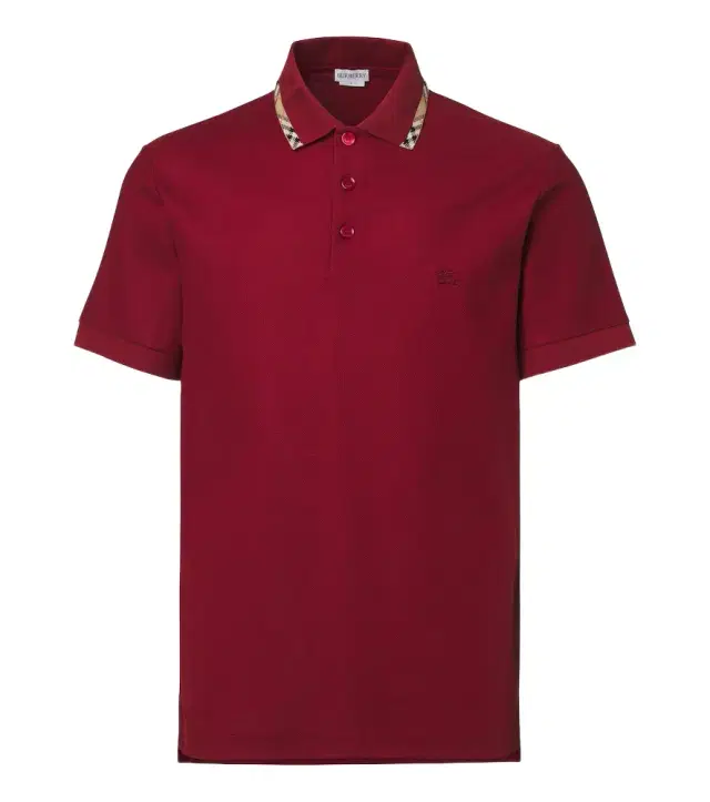 Burberry Check cotton piqué polo shirt