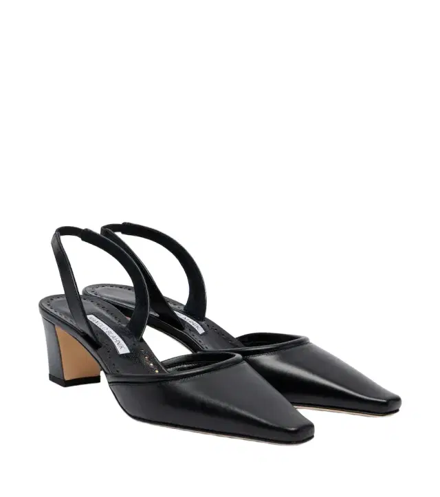 Manolo Blahnik Vendona leather slingback pumps