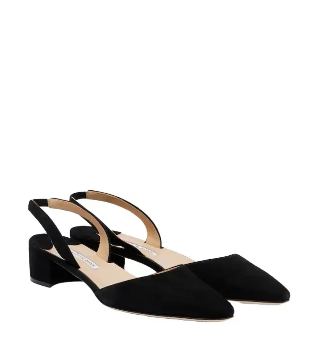 Manolo Blahnik Aspro leather slingback pumps