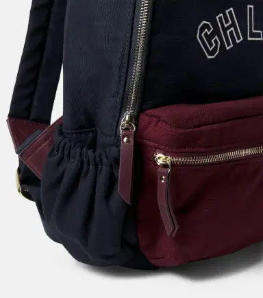 CHLOÉ KIDS Chloé Kids Logo leather-trimmed backpack | Thumbnail 2 CHLOÉ KIDS Chloé Kids Logo leather-trimmed backpack | Thumbnail 2