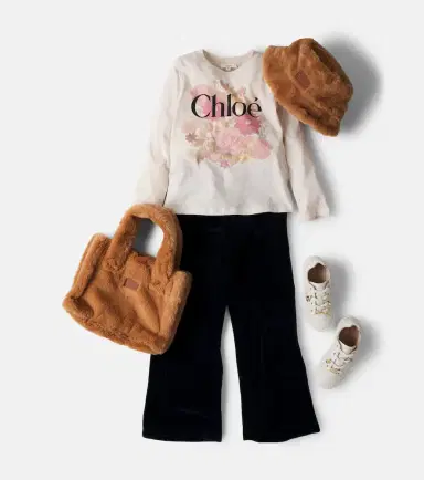 CHLOÉ KIDS Chloé Kids Logo bucket hat | Thumbnail 4