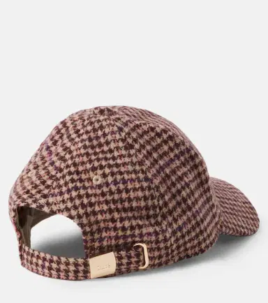 CHLOÉ KIDS Chloé Kids Houndstooth wool-blend baseball cap | Thumbnail 3