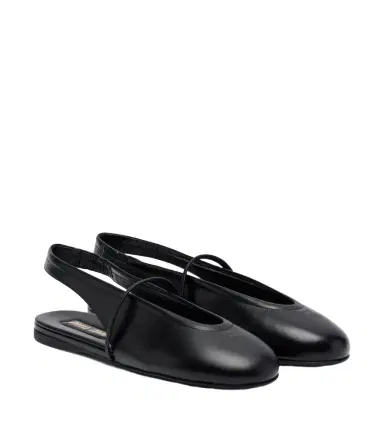 Miu Miu Leather slingback flats | Thumbnail 1 Miu Miu Leather slingback flats | Thumbnail 1