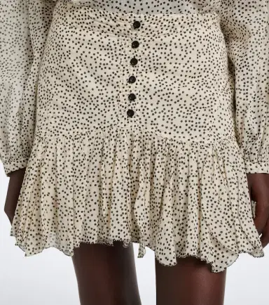 Marant Étoile Daneen polka-dot cotton voile miniskirt | Thumbnail 2