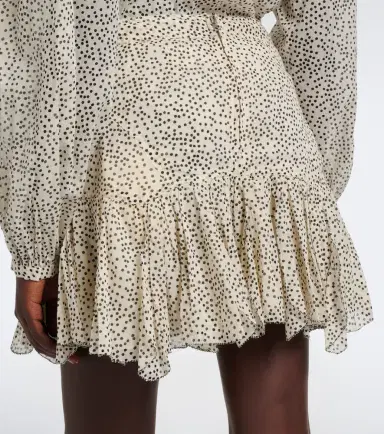 Marant Étoile Daneen polka-dot cotton voile miniskirt | Thumbnail 4