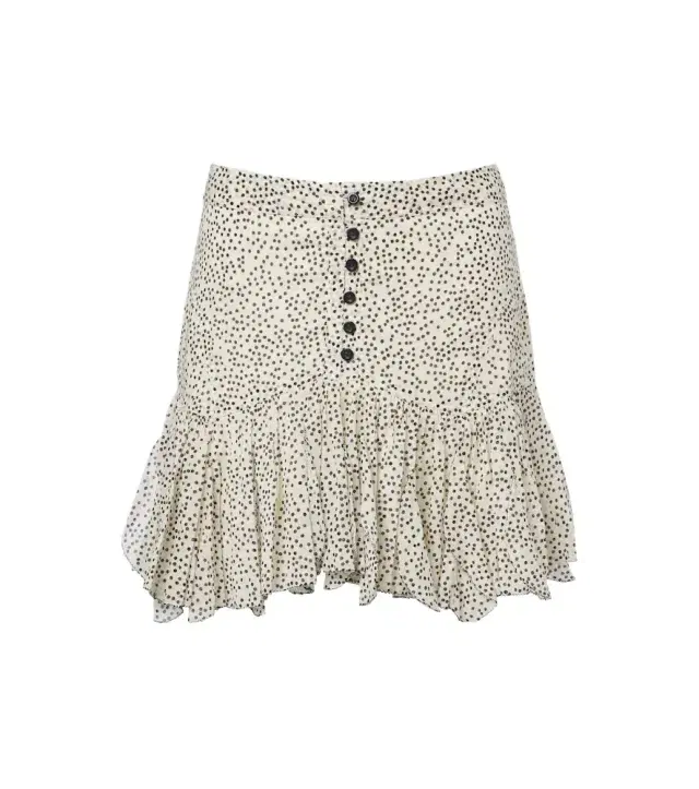 Marant Etoile Daneen polka-dot cotton voile miniskirt