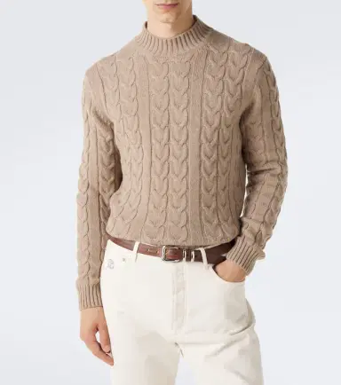 Incotex Cable-knit virgin wool sweater | Thumbnail 5