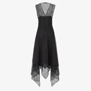 Fendi Midi dress with an asymmetric skirt, made in a combination | Thumbnail 2