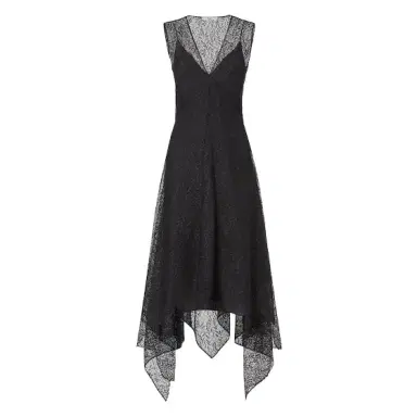 Fendi Midi dress with an asymmetric skirt, made in a combination | Thumbnail 1