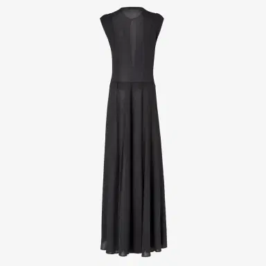 Fendi Sleeveless close-fitting long dress with flowing skirt | Thumbnail 2
