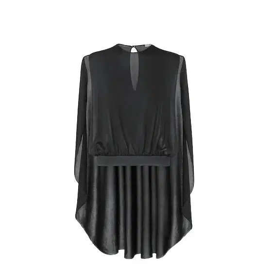 Fendi Sleeveless top featuring an asymmetrical cape-effect design