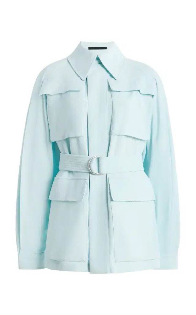 Wardrobe.NYC Crepe Safari Jacket