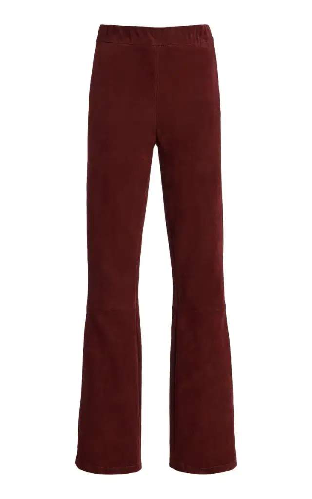 ARMA River Suede Bootcut-Leg Pants