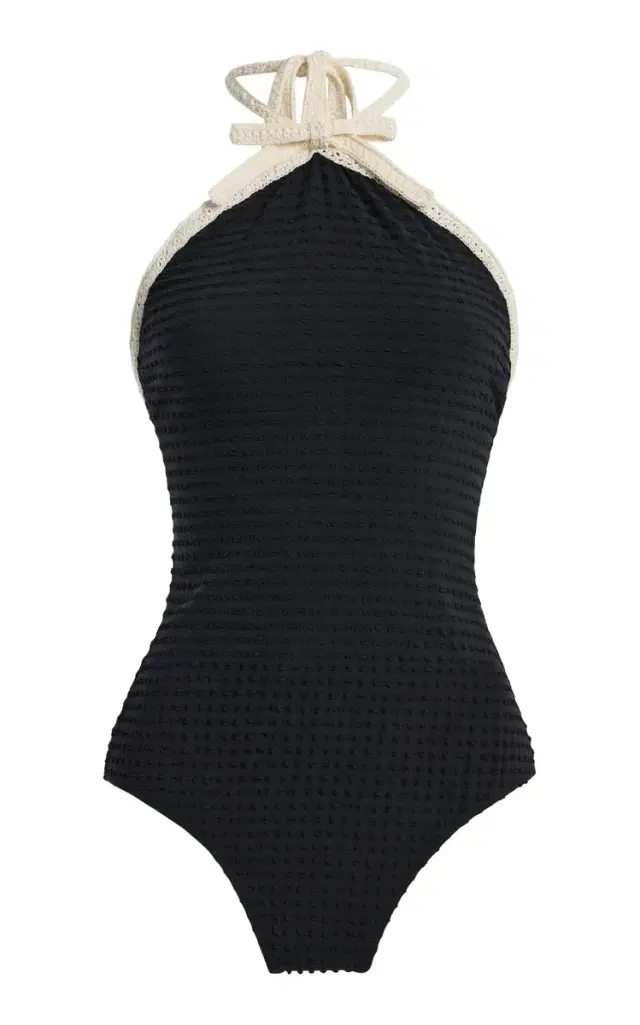 Sea Lenora Color-Blocked Jersey One-Piece Swimsuit