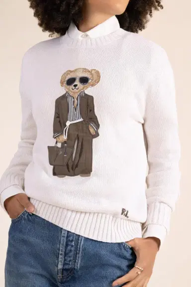 Ralph Lauren Summer Polo Bear Crewneck Sweater | Thumbnail 3