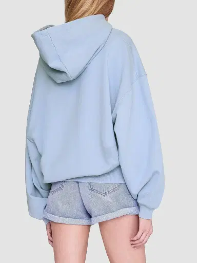 Anine Bing Women's Harvey Letterman Cotton Fleece Hoodie | Thumbnail 3 Anine Bing Women's Harvey Letterman Cotton Fleece Hoodie | Thumbnail 3