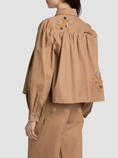 Cinq à Sept Women's Lyla Wildflower Embroidered Jacket | Thumbnail 5 Cinq à Sept Women's Lyla Wildflower Embroidered Jacket | Thumbnail 5