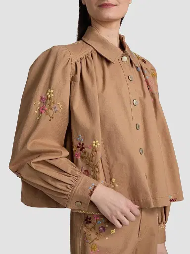 Cinq à Sept Women's Lyla Wildflower Embroidered Jacket | Thumbnail 6 Cinq à Sept Women's Lyla Wildflower Embroidered Jacket | Thumbnail 6