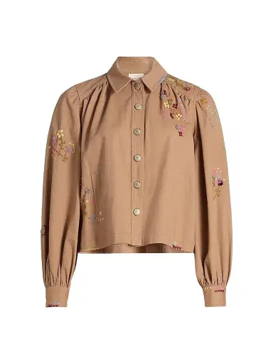 Cinq à Sept Women's Lyla Wildflower Embroidered Jacket | Thumbnail 1 Cinq à Sept Women's Lyla Wildflower Embroidered Jacket | Thumbnail 1