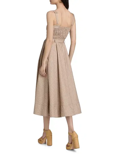 Cinq à Sept Women's Clara Stripe Zoie Midi-Dress | Thumbnail 5