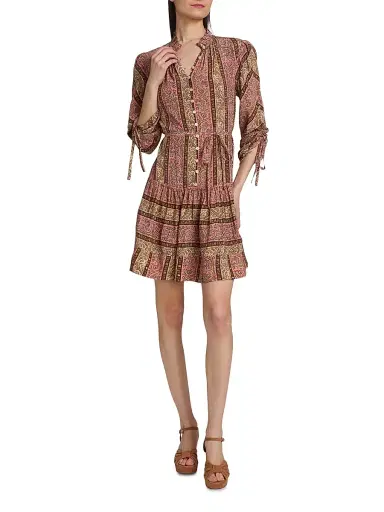 Cinq à Sept Women's Junie Pepper Paisley Minidress | Thumbnail 2