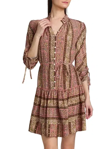 Cinq à Sept Women's Junie Pepper Paisley Minidress | Thumbnail 3