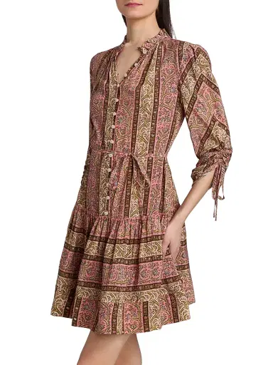 Cinq à Sept Women's Junie Pepper Paisley Minidress | Thumbnail 4