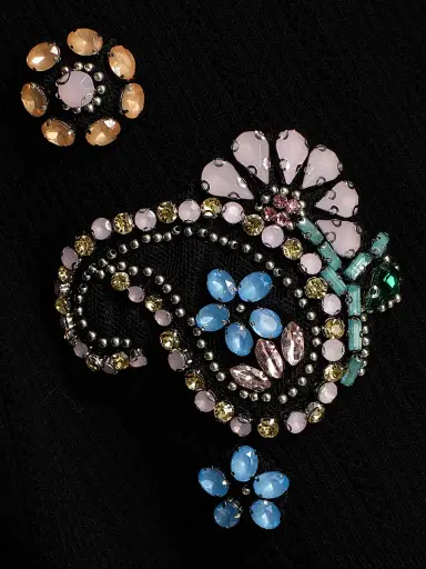 Cinq à Sept Women's Allison Embellished Cardigan - Black Multi | Thumbnail 7 Cinq à Sept Women's Allison Embellished Cardigan - Black Multi | Thumbnail 7
