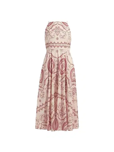 MISA Los Angeles Women's Amity Printed Cotton-Blend A-Line Midi-Dress - Terra Ceramic | Thumbnail 1 MISA Los Angeles Women's Amity Printed Cotton-Blend A-Line Midi-Dress - Terra Ceramic | Thumbnail 1