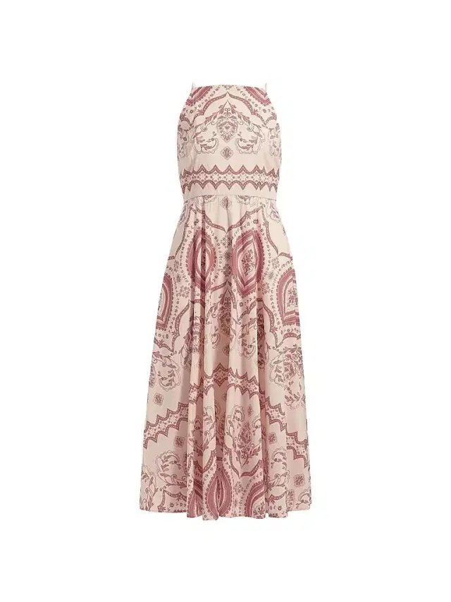 MISA Los Angeles Women's Amity Printed Cotton-Blend A-Line Midi-Dress - Terra Ceramic