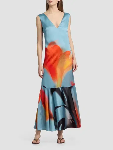 Misa Los Angeles Women's Isah Floral Maxi Dress - Fire Petal - Size XL | Thumbnail 2 Misa Los Angeles Women's Isah Floral Maxi Dress - Fire Petal - Size XL | Thumbnail 2