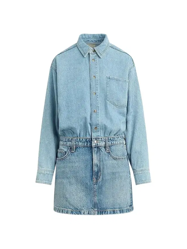 Favorite Daughter Women's The Layla Layered Denim Minidress - Milos