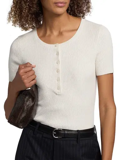 Nili Lotan Women's Francene Cotton-Silk Sweater | Thumbnail 6 Nili Lotan Women's Francene Cotton-Silk Sweater | Thumbnail 6
