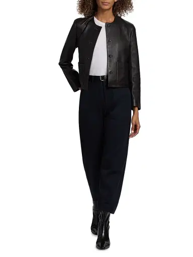 Nili Lotan Women's Ophelie Leather Jacket | Thumbnail 2 Nili Lotan Women's Ophelie Leather Jacket | Thumbnail 2