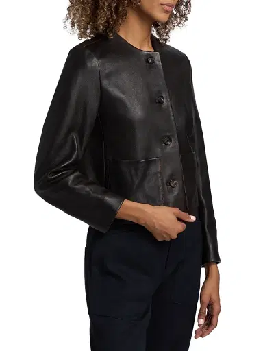 Nili Lotan Women's Ophelie Leather Jacket | Thumbnail 4 Nili Lotan Women's Ophelie Leather Jacket | Thumbnail 4