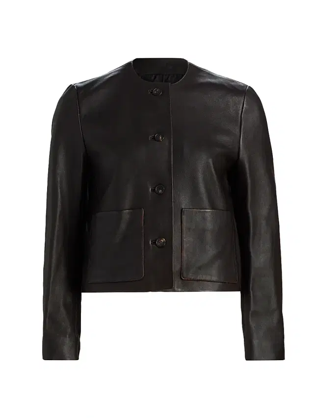Nili Lotan Women's Ophelie Leather Jacket - Distressed Black