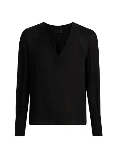 Nili Lotan Women's Mariposa Silk V-Neck Blouse | Thumbnail 1 Nili Lotan Women's Mariposa Silk V-Neck Blouse | Thumbnail 1