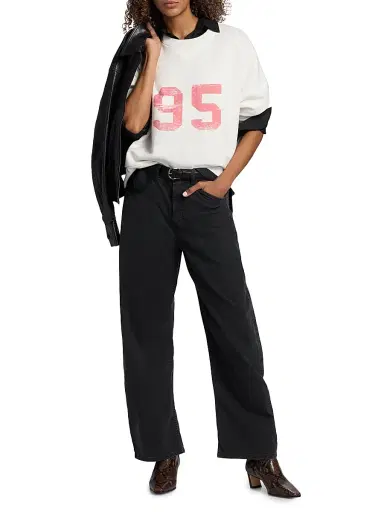 Nili Lotan Women's 95 Gladys Cotton Sweatshirt | Thumbnail 2 Nili Lotan Women's 95 Gladys Cotton Sweatshirt | Thumbnail 2