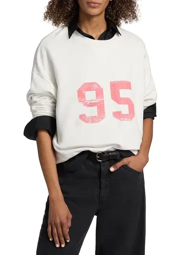 Nili Lotan Women's 95 Gladys Cotton Sweatshirt | Thumbnail 3 Nili Lotan Women's 95 Gladys Cotton Sweatshirt | Thumbnail 3
