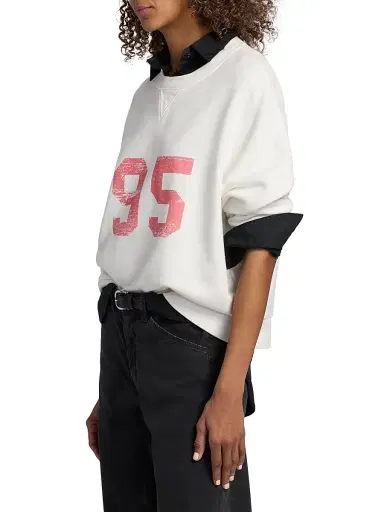 Nili Lotan Women's 95 Gladys Cotton Sweatshirt | Thumbnail 4 Nili Lotan Women's 95 Gladys Cotton Sweatshirt | Thumbnail 4