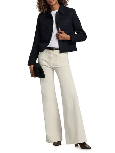 Nili Lotan Women's Susannah Wool Jacket - Midnight - Size XL | Thumbnail 2